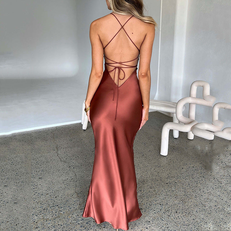 Robe Longue Satin