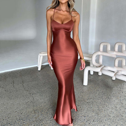 Robe Longue Satin