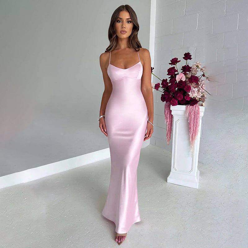 Robe Longue Satin