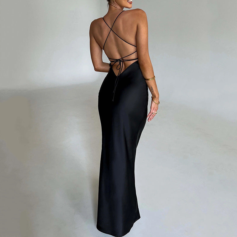 Robe Longue Satin