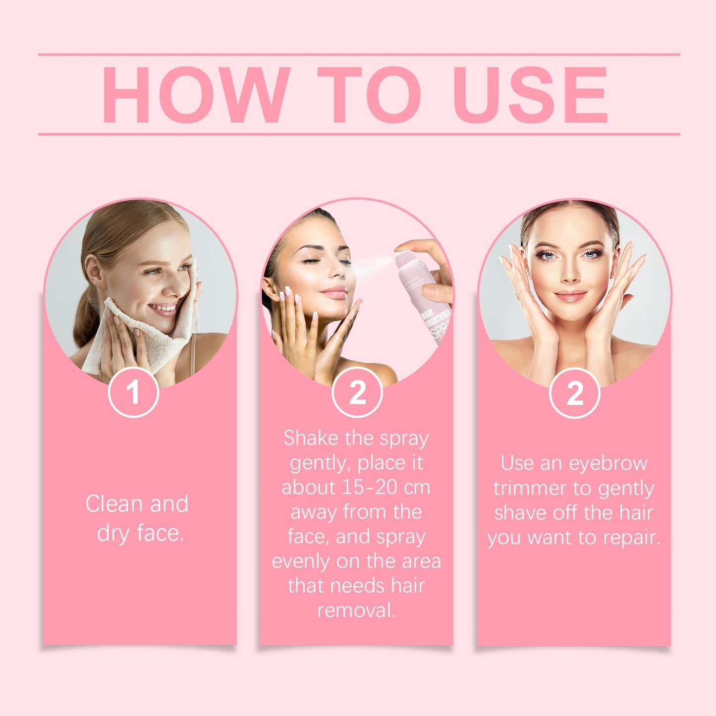  Vaporisateur Spray pour épilation du visage