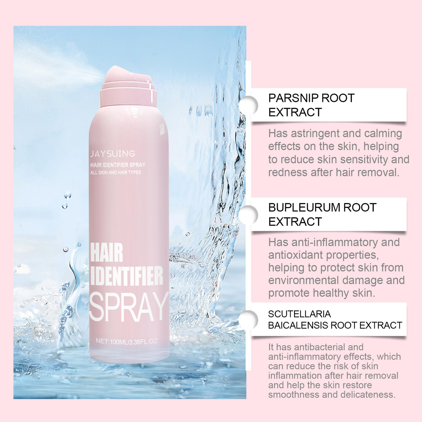  Vaporisateur Spray pour épilation du visage